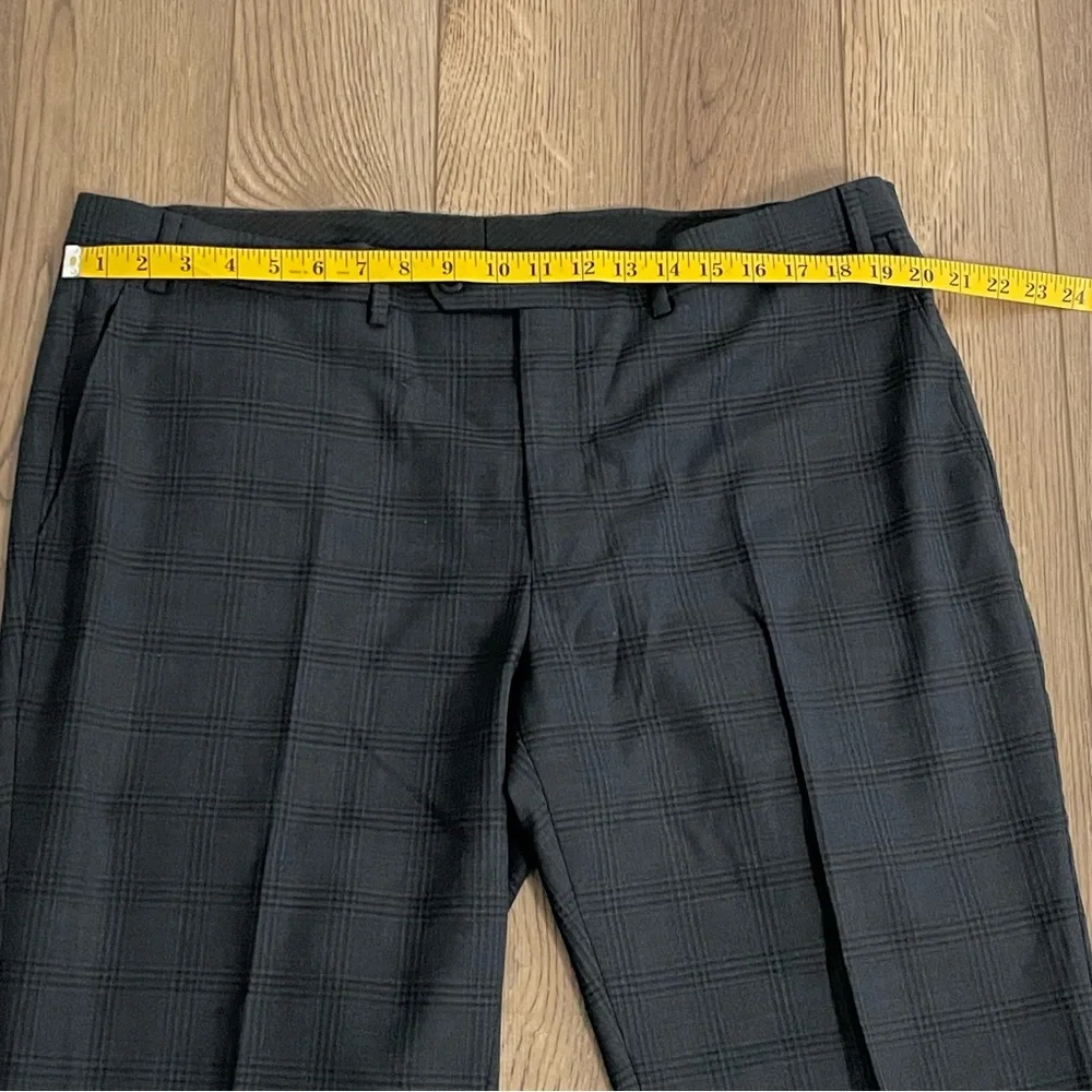 Michael Kors Plaid Mens Dress Pant Black‎
